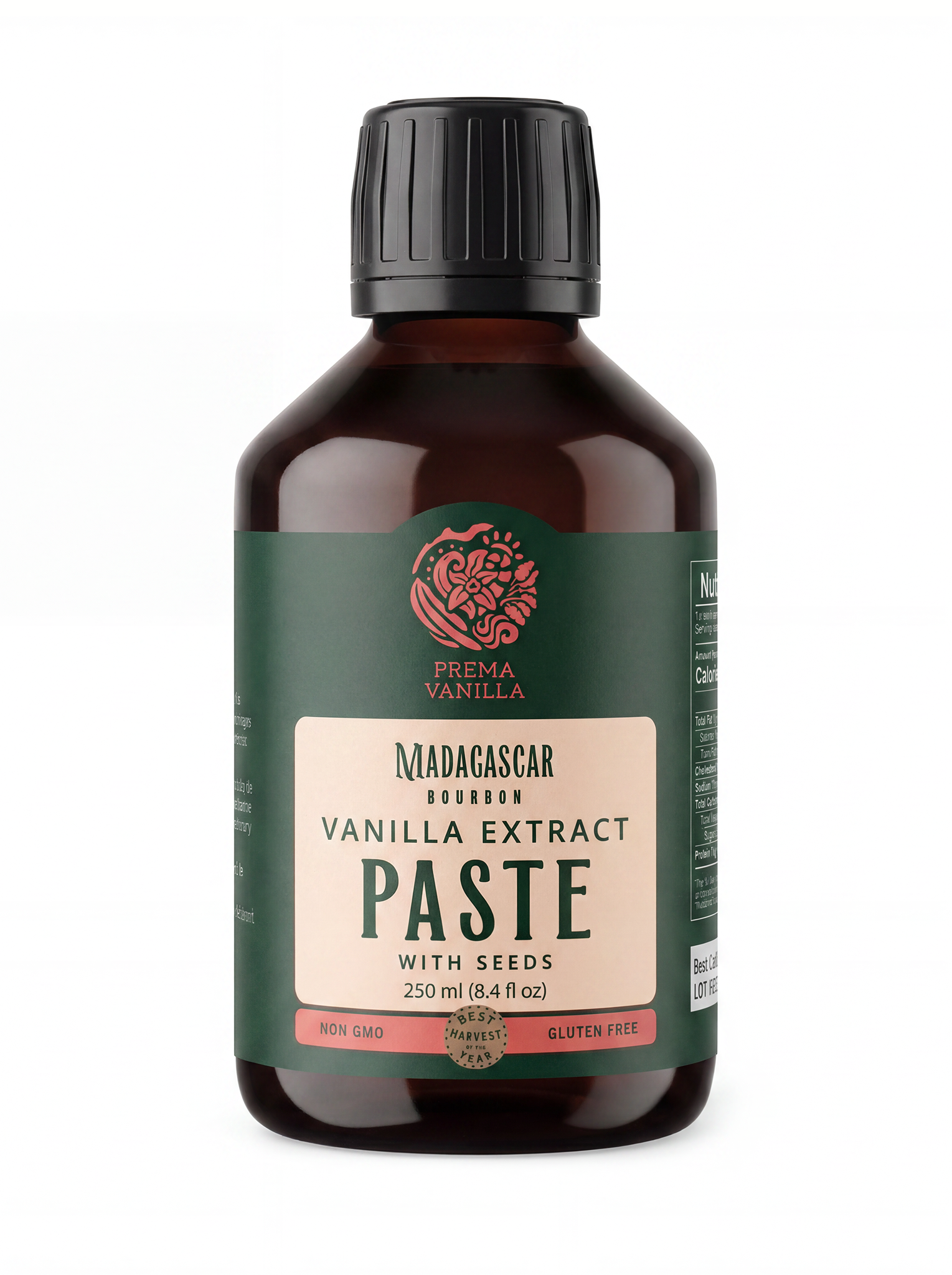 Pure Madagascar Bourbon Vanilla Extract paste with Seeds